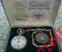 0560 Bradley Time 76 Bicentennial Pocket Watch Set Commemorative Series Registered Edition