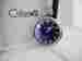 0932-3 Colibri Purple Dark Blue Face Silvertone Pocketwatch Special Price New As-is