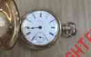 1-a3009 Filled Antique 5 Year Century Pocket Full Hunter Case Watch Gold