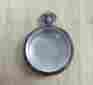1-f3011 Antique Coin Silver Pocket Watch Case W Glass Crystal
