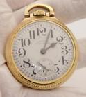 1000100 Hamilton Railway Special Pocket Watch 21 Jewel 10k Rolled Gold Plate