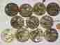 12-16s Unbranded 11 Vintage Swiss Pocket Watch Movements Parts Repair Steampunk Q-564