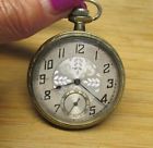 12-i1364 Face 14kt Watch Jewel Open Delmar Filled 17 Pocket Gold