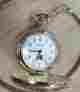 12-i3939 Luxury Quartz Pocket Watch With Full Hunter Case And Chain