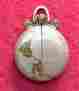 12256 Pocket Watch Medana Very Nice Stem Wind And Set World Globe