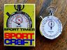 12801 Sportcraft Excellent Swiss Pocket Timer Stop Watch Sportscraft Model Works