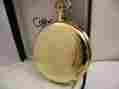 1330-1 Colibri Swiss Goldtone W Shield White Face Pocket Watch 12 And 24 Hour New
