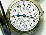13885238 Elgin Father Time Adj Gr Pocket Watch Amazing Rail Dial