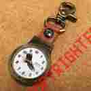 14084 Majestron Vintage Men Snap On Analog Quartz Pocket Watch Hour Compass New Batter
