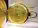 1459-9 Colibri Goldtone Light Gold Face Pocket Watch W Date New