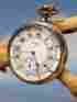 14size Elgin Vintage 7j Gold Filled Double Case Wind Pocket Watch Fancy Dial