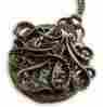 150612-pw-octp Casecarnival Steampunk Large Octopus Pocket Watch Necklace Sea Monster Pocketwatch