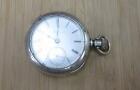 154.5grams Elgin Antique 1886 Pocket Watch With Coin Silver Case 4-k3186