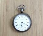155.0grams Hampden Antique 1886 Pocket Watch With Coin Silver Case 14-k3429