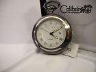 1618-21 Colibri Dark Steel Grey And Silvertone Pocket Or Desk Watch