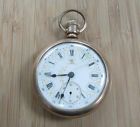4-f7063 17- Antique 1894 Watch Hampden Case Filled Gold Pocket