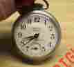 2-h4631 Westclox Scotty Silver Tone Pocket Watch