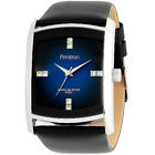 20-4604dbsvbk Armitron Mens Dress Sport Watch Black Leather Strap 086702456635