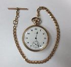 23404883 7 Gold Elgin Jewel Pocket 1920 Plated Fob Watch Serial 14k 16s
