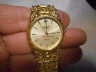 259-2035 Gruen Diamond Quartz Gold Nugget