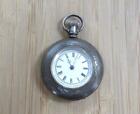32.5grams Elgin Antique 1893 Pocket Watch With Coin Silver Case 14-k3432