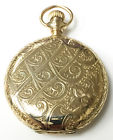 332729 Rockford Hunter Case Vintage Wind Up Pocket Watch Gold Jewels