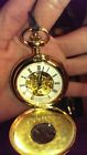 3536 Charles Hubert Manual Skeleton Pocket Watch Never Used
