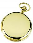 3575-g Paris Brass Mechanical Double Cover Pocket Watch 811233010977