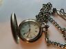 3611 Paris Satin Finish Quartz Pocket Watch Great Shape Barely Used