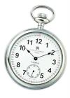 3756-wrr Paris Stainless Steel Mechanical Open Face Pocket Watch 811233017136