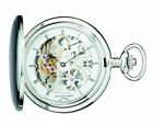 3906-w Paris Brushed Stainless Steel Hunter Case Mechanical Pocket 848870002126