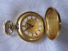 4023 Elgin Small Vtg Pocket Watch Jewel Gold Tone Over Silver