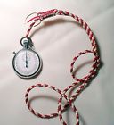 48.5mm Etienne Vintage Pocket Stop Watch W Braided Lanyard Works