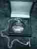 4800sk Ae Williams Engravable Pewter Double Hunter Mechanical Windup Pocket Watch By