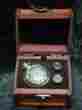 4811sk A E Williams Pewter Wind-up Skeleton Watch Cuff Links Chain And Box