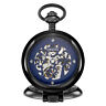 4894744588278 Ess Classic Skeleton Pocket Watch Mechanical Steampunk Blue