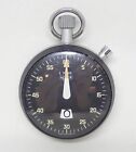 542.240 Heuer Calibre Black Silver Case Dial Swiss Stop Watch