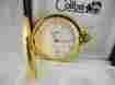 609-10 Colibri Goldtone White Face Pocket Watch Date New As-is