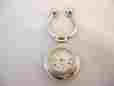 6258-9 Colibri Namford Silvertone Key Ring Pocket Watch New