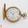 6714092 Elgin Gold Filled Full Hunter Pocket Watch Jewel Size Gr