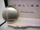 6894-6 Colibri Twotone Stainless Steel Pocket Watch Date W 14k Accent Chain