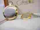 6918-22 Colibri Twotone White Face Pocket Watch W Chain And Matching Fob New