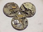 7-21j Movements -591 Pocket Steampunk Vintage Parts Repair 3 Watch 16s