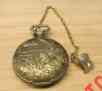 8-e228 Tone Chain Gold Jewel Watch Vintage Impex Pocket 17