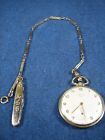 812206 Elgin Gold Filled Lord Pocket Watch With Knife Chain