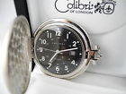 824-5 Colibri Black Face Silvertone Pocketwatch W Date New As-is