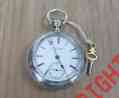 9-d3251 Pocket Silver Rockford Watch Key-wound Coin Case Ounces 4 Antique