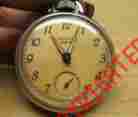 9-h4485 Westclox Vintage Open Face Manual Silver Tone Pocket Watch