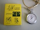 90566 Premier Pocket Timer Stop Watch 1 10 7 Jewels Swiss Made In Box
