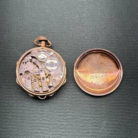2ad2 A. Schild Swiss Flo Antique Pocket Watch Pendant 10.5 Ligne Inch Scepter 10 Jewels